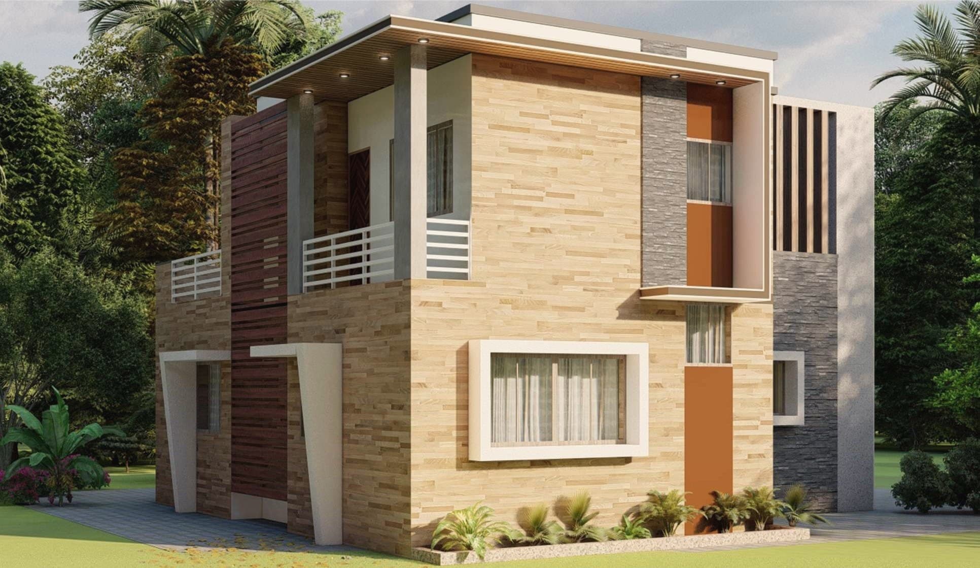 Stone and timber private residence, Nashik
